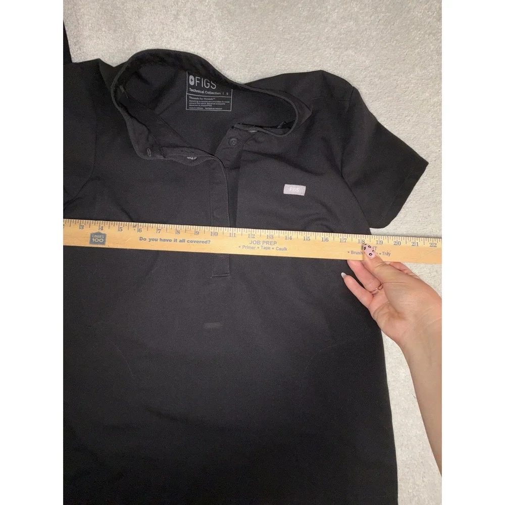figs scrub set francisca top (s) & zamora joggers (xs/p) black